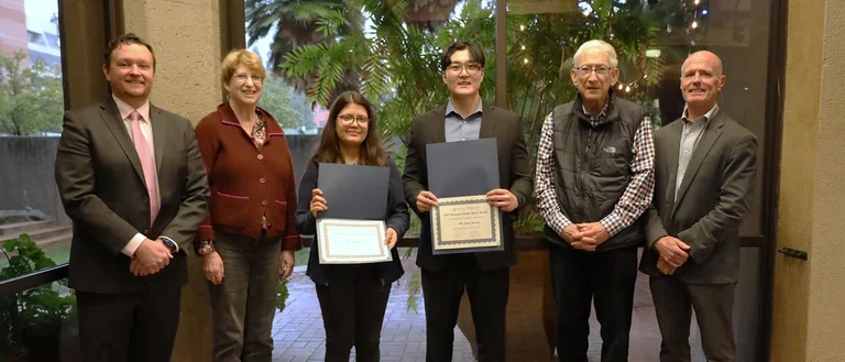 Congratulations to Oh Sang (James) Kweon, PhD (Drug Discovery Lab led by Dr. Varghese John, Neurology) and Shraddha KC, PhD (Samelson Lab led by Dr. Avi Samelson, Neurology and Biological Chemistry), the 2025 Waxman Family Drive Award recipients. This award supports trainees in developing new research ideas related to Alzheimer’s and dementia.