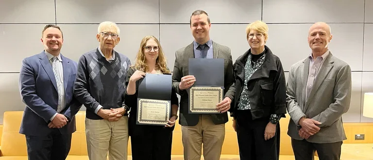 Congratulations to Dr. William Flavin (Peng Lab, Neurology) and Dr. Fanny Etienne (De Biase Lab, Physiology), the 2024 Waxman Family Drive Award recipients. This award supports trainees in developing new research ideas related to Alzheimer’s and dementia.