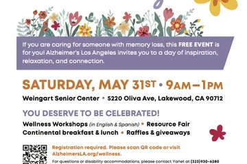 Flyer for Caregiver Wellness Day event May