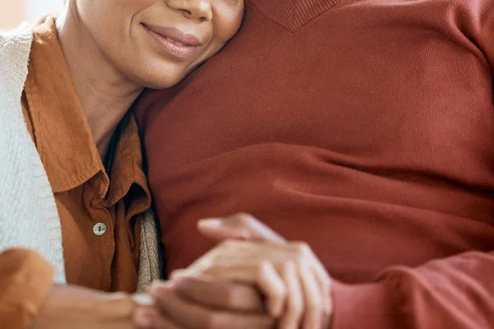 Frontotemporal Dementia (FTD) Support Group Elderly Couple Cuddling