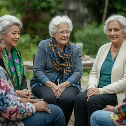 Image-AI-generated-a_group_of_diverse_women-ages_70_and_over